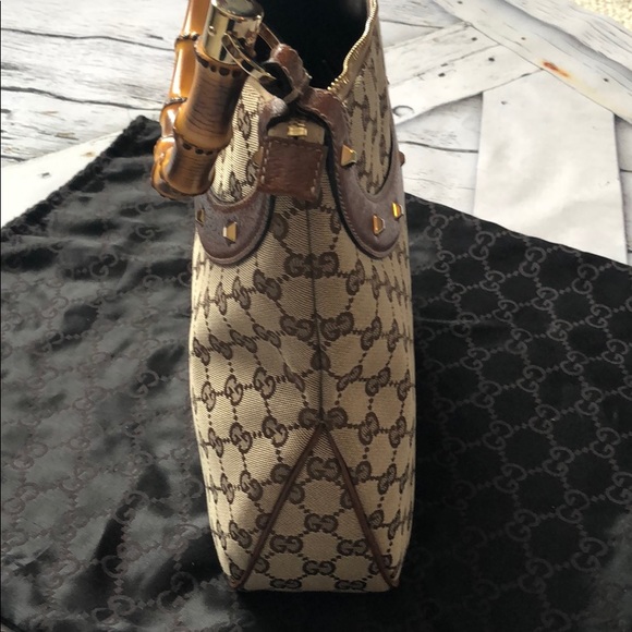 Anita Gucci Bamboo Handle Shoulder Bag - Picture 4 of 8